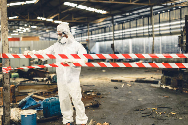 Professional Biohazard technician working in Payson, IL